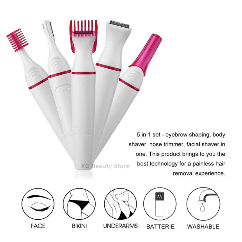 Multifunction 5 In 1 Electric Epilator