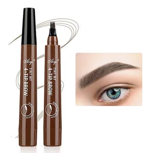 Four-pronged eyebrow pencil