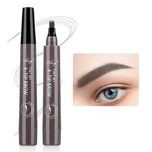 Four-pronged eyebrow pencil