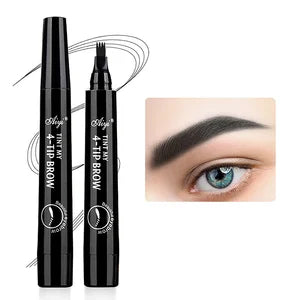 Four-pronged eyebrow pencil